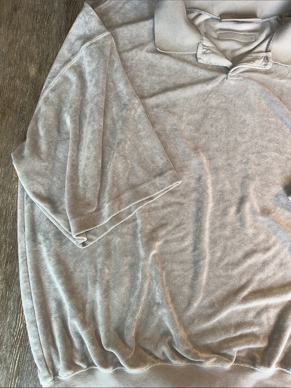 Fear of God ESSENTIALS Oversized Polo Shirt Gray Short Sleeve Men’s XL FOG - Picture 6 of 9